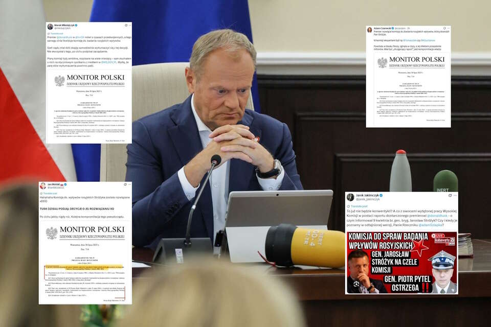 Donald Tusk rozwiązał komisję gen. Stróżyka / autor: PAP-Paweł Supernak/X