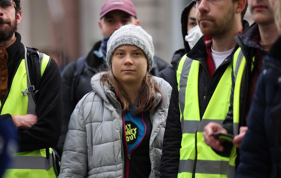 Greta Thunberg / autor: PAP/EPA/ANDY RAIN