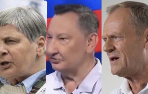 Ochojska, Grabowski, Tusk / autor: Fratria ; screen YouTube/Super Express