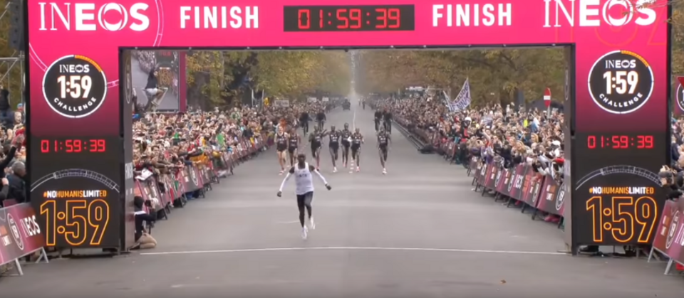 Eliud Kipchoge / autor: youtube INEOS 1:59 Challenge