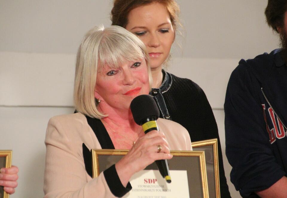 Elżbieta Królikowska-Avis, wręczenie nagród SDP, Warszawa, 28 stycznia 2016 roku / autor: wPolityce.pl