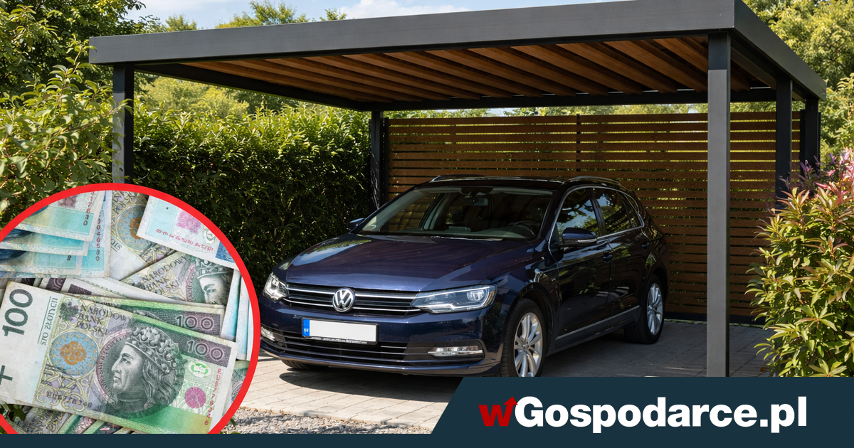 Do 23 tys. zł na wiatę samochodową. Trzeba się pośpieszyć