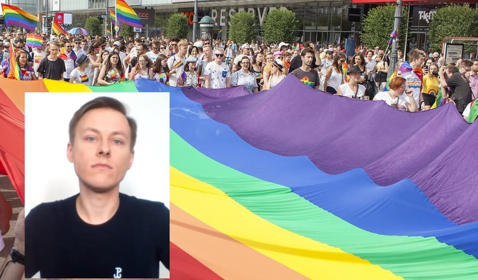 Kamil Starczyk/ parada LGBT / autor: Fratria/wPolsce.pl