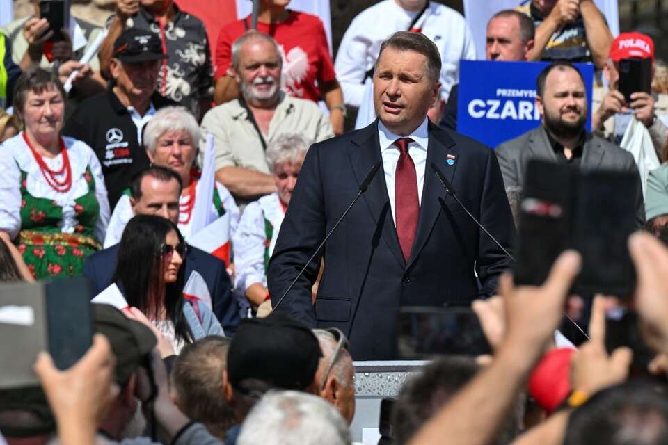 Przemysław Czarnek w Kłodzku / autor: PAP/Maciej Kulczyński