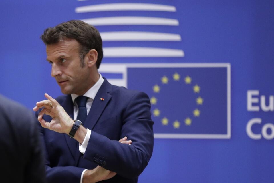 Prezydent Francji Emmanuel Macron / autor: PAP/EPA