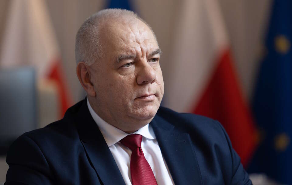 Poseł PiS Jacek Sasin uważa, że zarówno Zbigniew Bogucki, jak Tobiasz Bocheński byliby świetnymi premierami w przyszłym rządzie.  / autor: Fratria