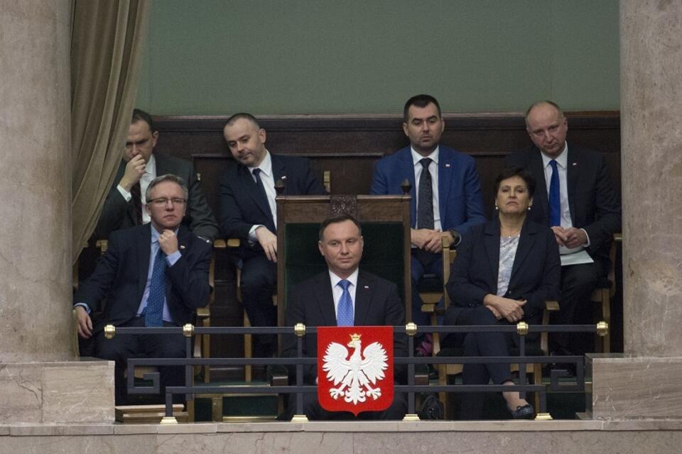 Prezydent Andrzej Duda w Sejmie / autor: Fratria
