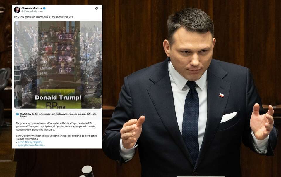 Mentzen zaatakował PiS. / autor: Fratria