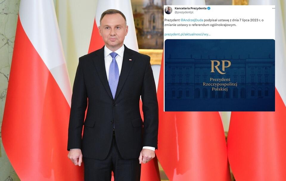 Prezydent Andrzej Duda / autor: PAP/Radek Pietruszka/Twitter Kancelaria Prezydenta