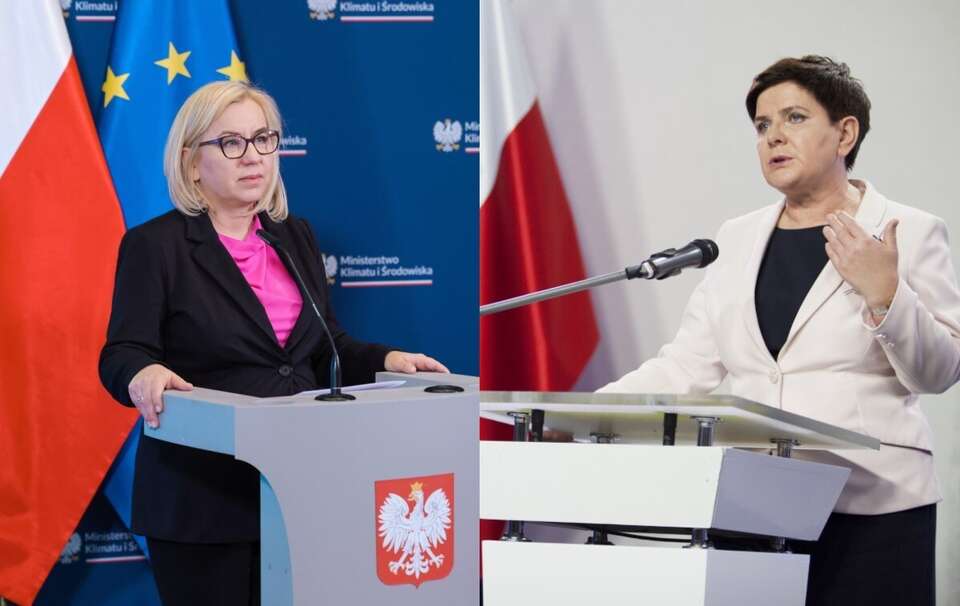 Minister Paulina Hennig-Kloska i europoseł Beata Szydło / autor: PAP, Fratria
