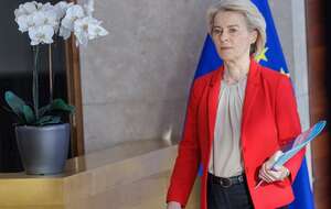 Na zdjęciu przewodnicząca Komisji Europejskiej Ursula von der Leyen / autor: PAP/EPA