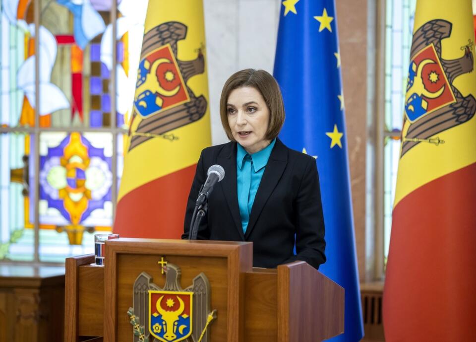 Prezydent Mołdawii Maia Sandu / autor: PAP/EPA