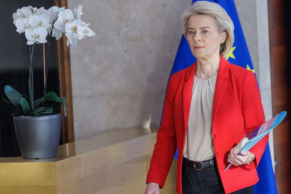 Na zdjęciu przewodnicząca Komisji Europejskiej Ursula von der Leyen / autor: PAP/EPA