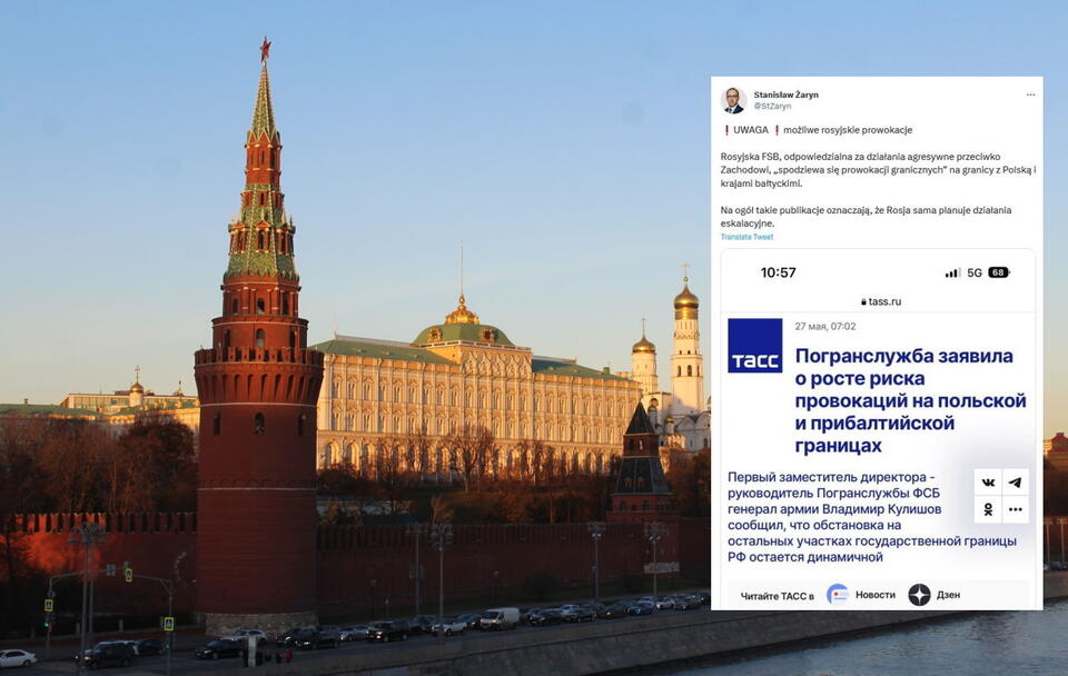 W tle Kreml / autor: Fratria / twitter.com/StZaryn