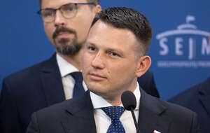 Na zdjęciu Sławomir Mentzen i Grzegorz Płaczek / autor: Fratria