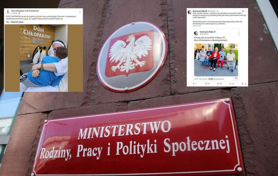 Budynek MRPiPS / autor: Fratria/FB:Dom Chłopaków w Broniszewicach/X:@aK_Sojka