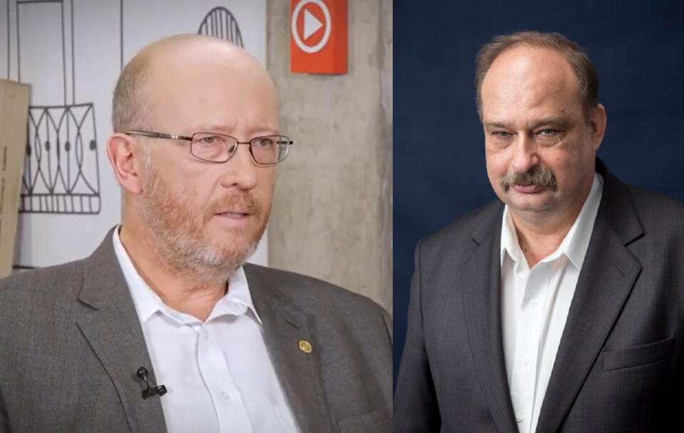 Prof. Jan Grabowski (L) i prof. Wojciech Polak (P) / autor: screenshoot: Youtube/ipn.gov.pl