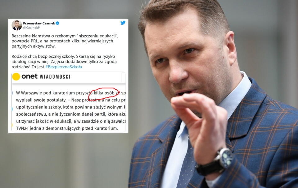 Minister Czarnek / autor: PAP/Darek Delmanowicz/Twitter