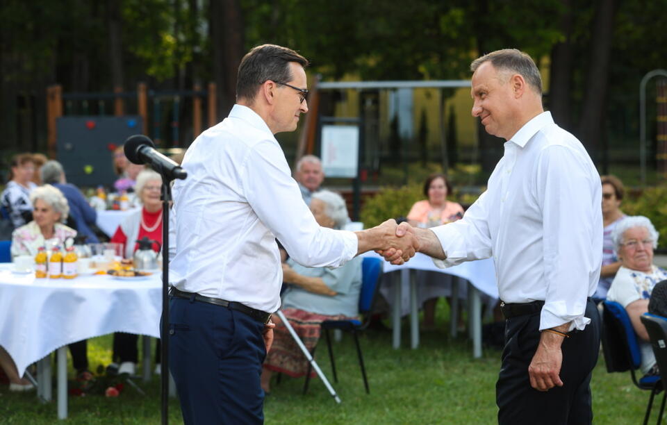 Premier i Prezydent / autor: PAP/Rafał Guz