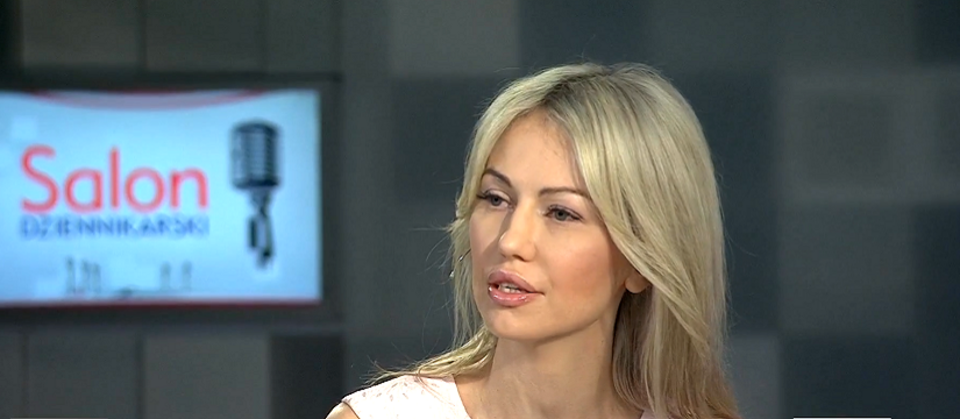 Magdalena Ogórek w Salonie Dziennikarskim / autor: wPolityce.pl/TVP Info
