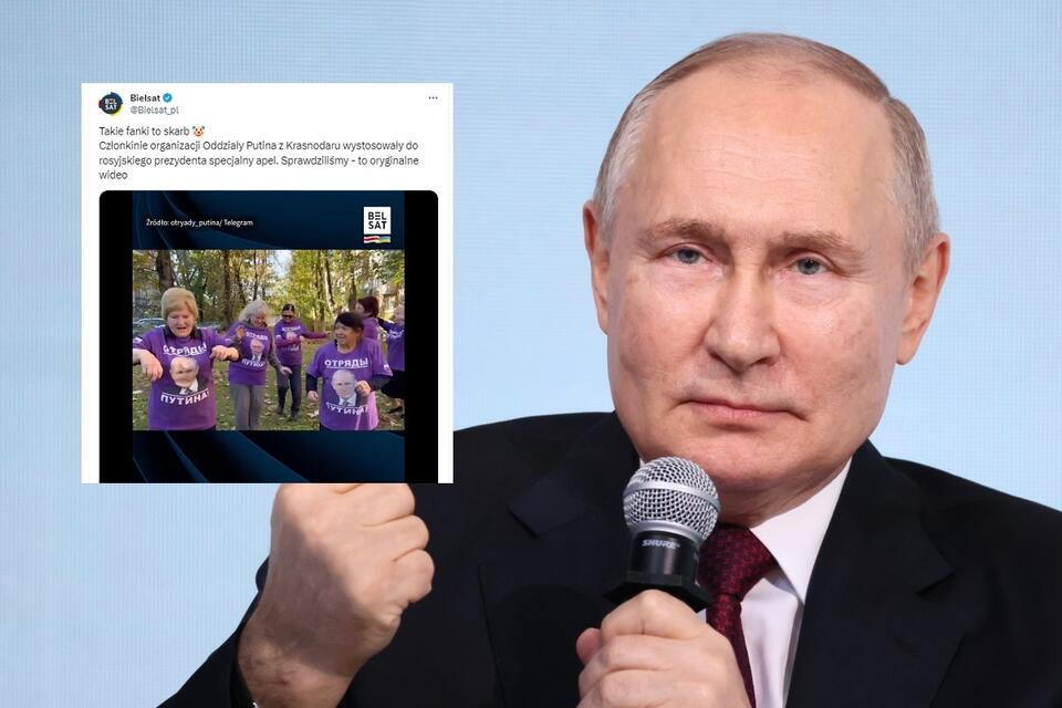 autor: PAP/EPA/MIKHAIL METZEL/SPUTNIK/KREMLIN POOL (zdj. główne); X/Biełsat (miniatura)