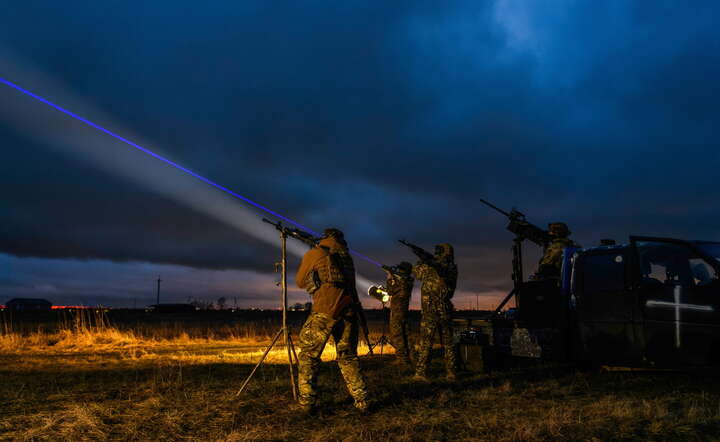 Ochotnicza Jednostka Obrony Powietrznej na pozycji w obwodzie kijowskim / autor: Fot. PAP/Vladyslav Musiienko