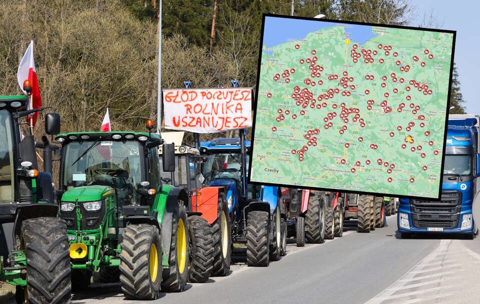 Protest rolników / autor: PAP/Grzegorz Momot