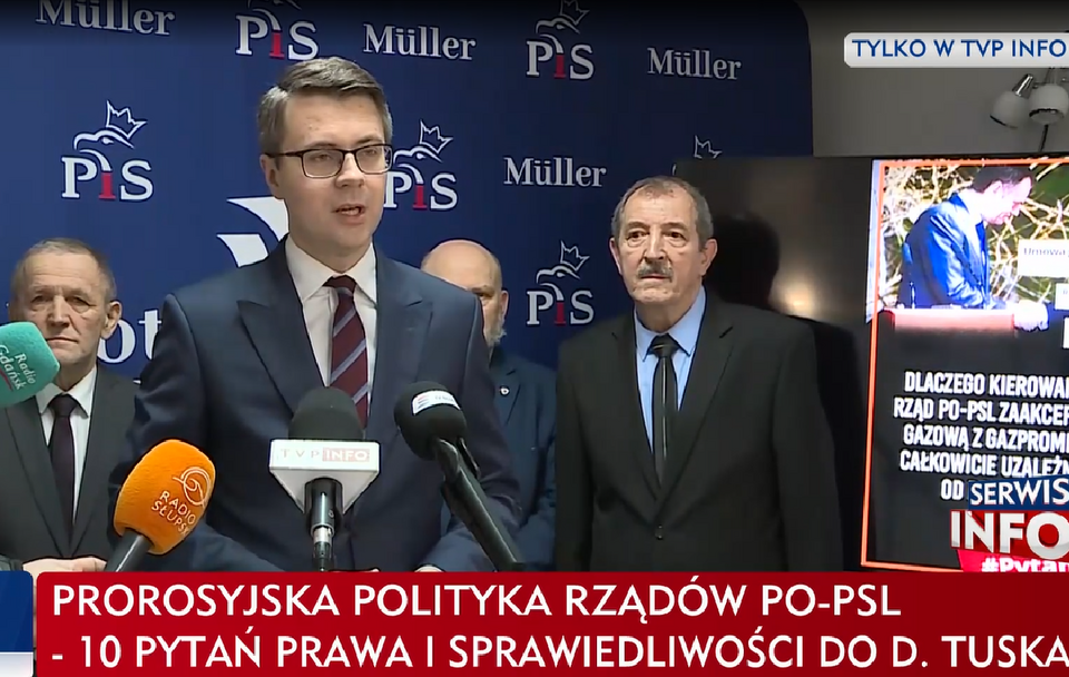 Rzecznik rządu Piotr Müller w Słupsku / autor: TVP Info