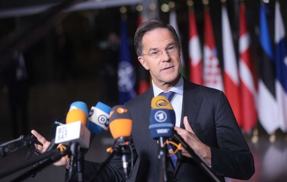 Mark Rutte w Brukseli / autor: PAP/EPA/OLIVIER HOSLET