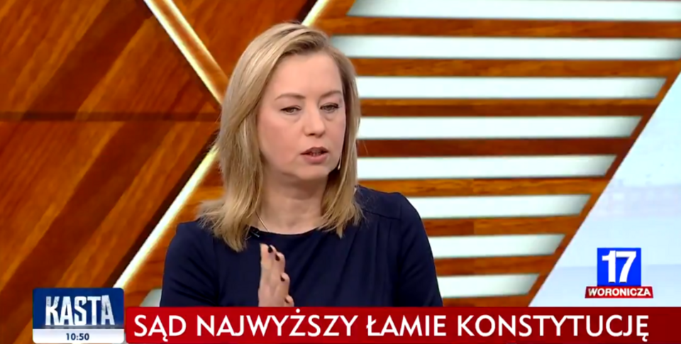 Posłanka Lewicy Hanny Gill-Piątek  / autor: screen TVP Info