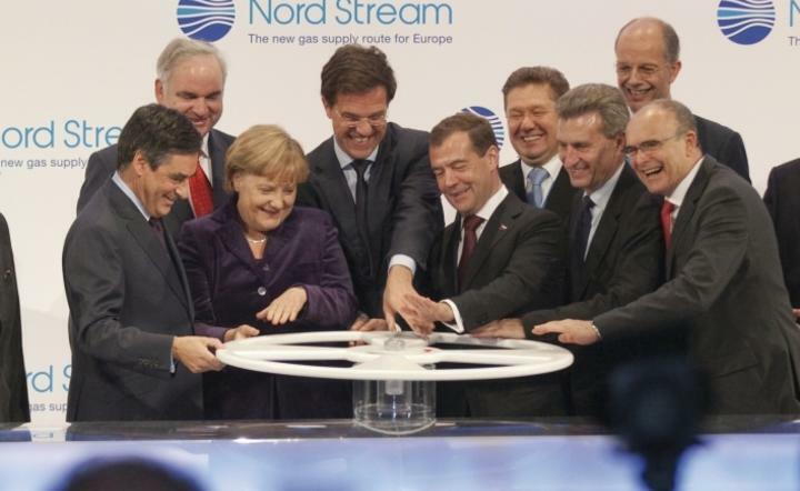symboliczne otwarcie projektu Nord Stream / autor: Twitter