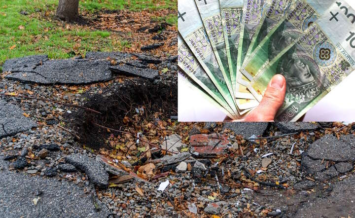 Dziura w jezdni / autor: Fratria