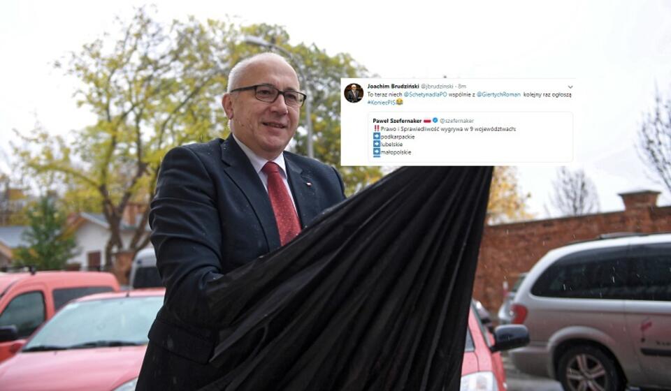 autor: PAP/Marcin Kmieciński/Twitter