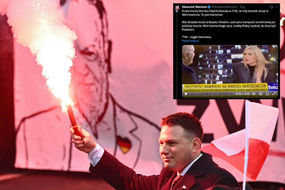 Olejnik oskarżyła dziadka Mentzena o służbę w Wermahcie