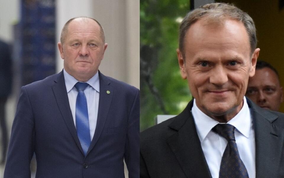 Marek Sawicki/Donald Tusk / autor: Fratria