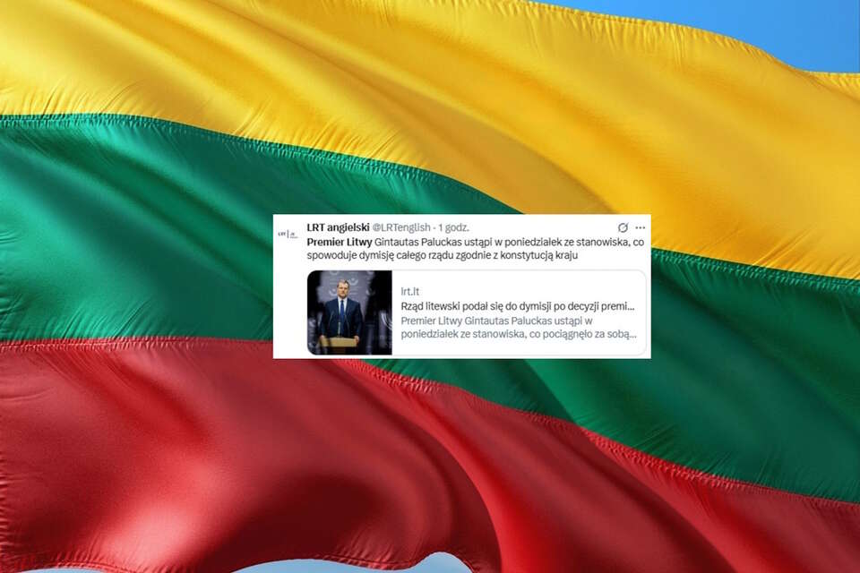 Dziś dojdzie do dymisji rządu na Litwie / autor: pixabay.com/X-LRT English, screen