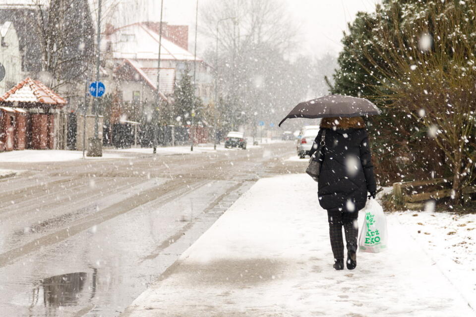 Opady śniegu  / autor: Fot. Fratria/Zuzanna Kruschewska