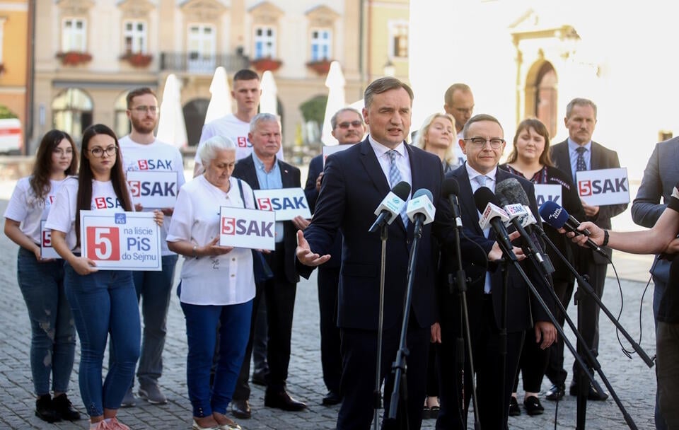 Konferencja ministra Ziobry / autor: PAP/Łukasz Gągulski