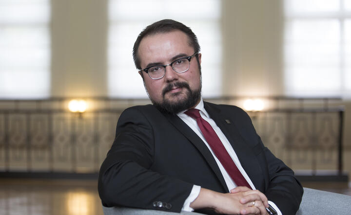 Paweł Jabłoński, podsekretarz stanu w Ministerstwie Spraw Zagranicznych - jeden z uczestników debaty / autor: Fratria