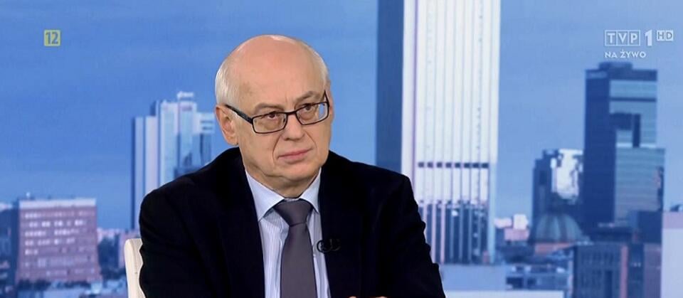 Prof. Zdzisław Krasnodębski, wiceprzewodniczący PE / autor: TVP 1