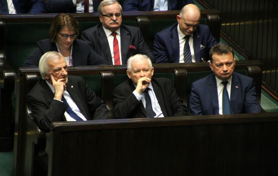 Ryszard Terlecki/Jarosław Kaczyński/Mariusz Błaszczak / autor: Fratria