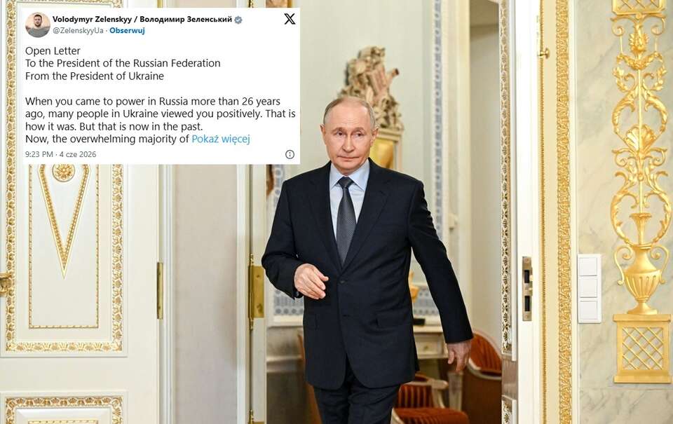 List Zełenskiego do Putina  / autor: EPA/SERGEY BOBYLEV/SPUTNIK/KREMLIN POOL MANDATORY CREDIT Dostawca: PAP/EPA.