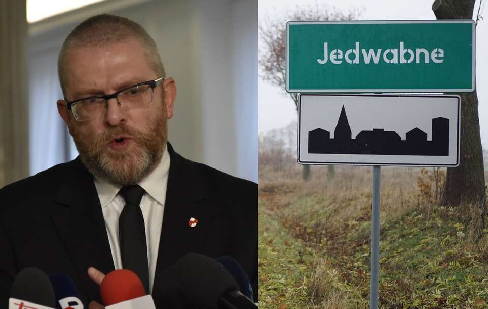Grzegorz Braun/Jedwabne / autor: Fratria