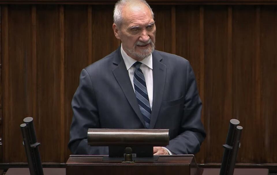 Antoni Macierewicz / autor: screenshot YouTube Sejm RP