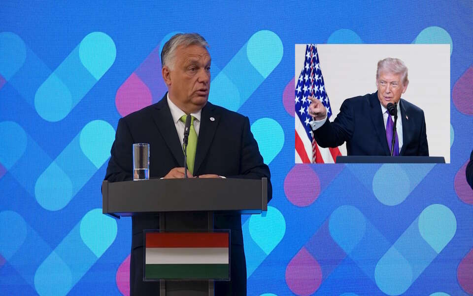 Trump poparł Orbana przed wyborami. Odważne słowa premiera Węgier: "Jesteśmy jedynym sojusznikiem Stanów Zjednoczonych". Na zdjęciu Viktor Orban i Donald Trump / autor: Fratria/PAP/EPA