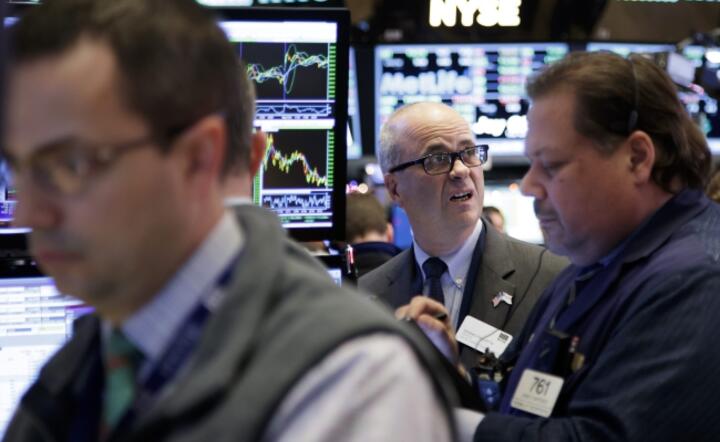 Maklerzy na Wall Street, fot. PAP/EPA/Justin Lane
