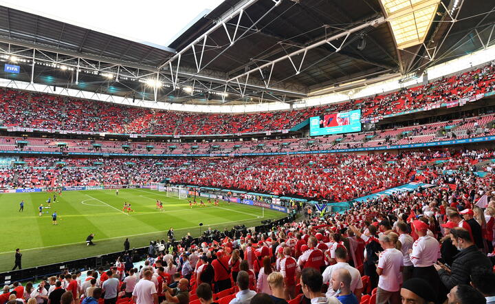 Stadion na Wembley - mecz Anglia - Dania ME2020 / autor: fotoserwis PAP