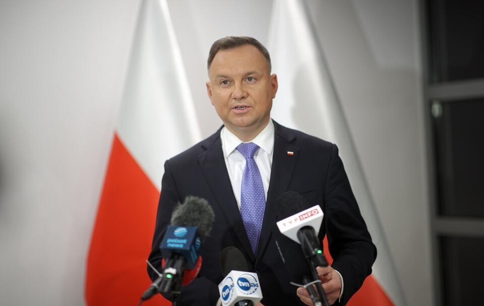 Prezydent Andrzej Duda / autor: PAP/Łukasz Gągulski