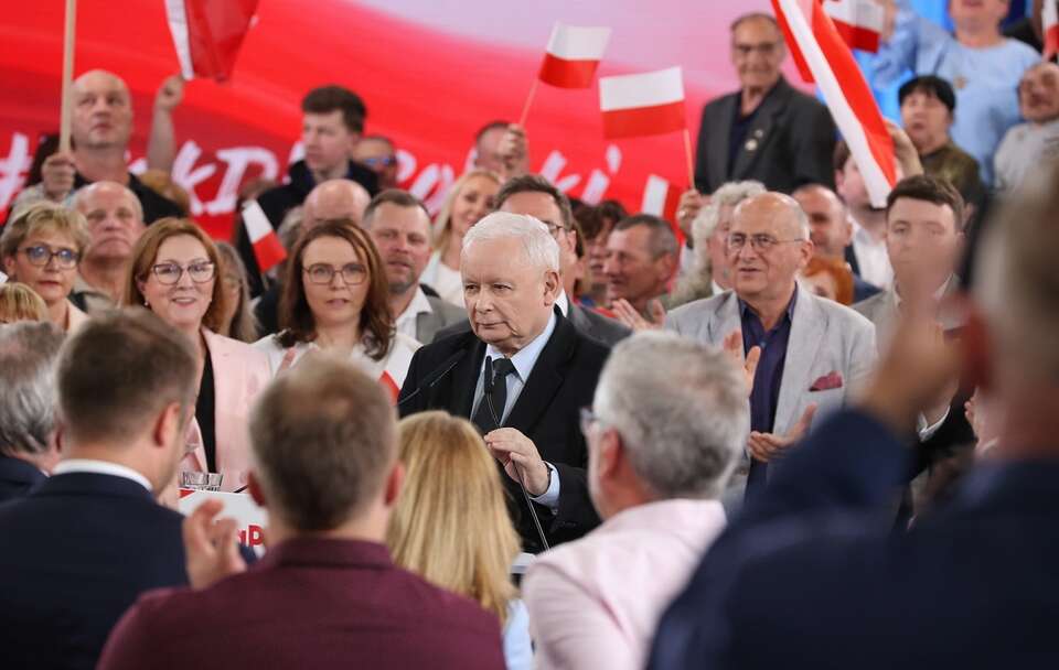 Jarosław Kaczyński w Tomaszowie Mazowieckim / autor: PAP/Marian Zubrzycki