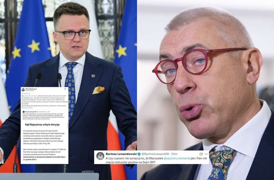 Roman Giertych i Szymon Hołownia / autor: Fratria/X